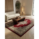 thumbnail of Teppich Waschbar Orient-Design Modern Strapazierfähig Esszimmer Flur Rot 200x290 cm OEKO-TEX Schadstoffgeprüft – ALETSCH von Kadima Design