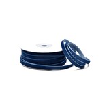 thumbnail of 6mm Samtband 10m Schmuckband Geschenkband Schleifenband Stoffband Uni Dunkelblau