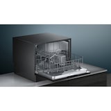 thumbnail of Siemens iQ500, Freistehender Kompakt-Geschirrspüler, 55 cm, Schwarz SK25IB00TE