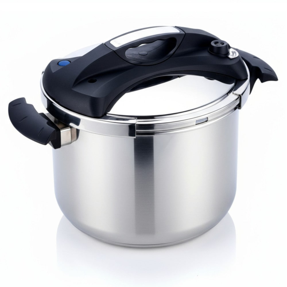 Olla de presión express COSHANO acero inoxidable, para cocinas inducción, fuego, vitrocerámica, gas , 8 Litros