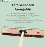 thumbnail of Qualitäts Kehrbesen Straßenbesen für draußen Besen Breite 50cm mit stabilem Stiel Holzstiel 160cm Lang Arengaborsten-Mix