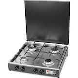 thumbnail of CFParker Fornello 4 fuochi a gas Gpl Valvola di Sicurezza Bruciatore Doppia Corona Grigio Grafite e Piano Acciaio Inox made in italy mod. 542GSPGPS/C