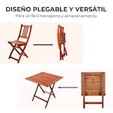 thumbnail of YOEVU -Set de Madera de Acacia 3 piezas, 1 Mesa y 2 Sillas Plegables, Conjunto de Jardín Compacto y Duradero, Ideal para Terrazas, Balcones y Patio