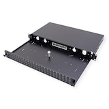 thumbnail of VALUE 19-Zoll-Spleißbox leer 1 HE, 24x SC DX / LC 4-fach, ausziehbar