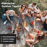 thumbnail of EVOCAMP Outdoor Teppich 270x300 cm, Kunststoffteppich, wetterfest für Terrasse, schwarz-weiß