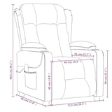 thumbnail of vidaXL Massagesessel Dunkelgrau Stoff