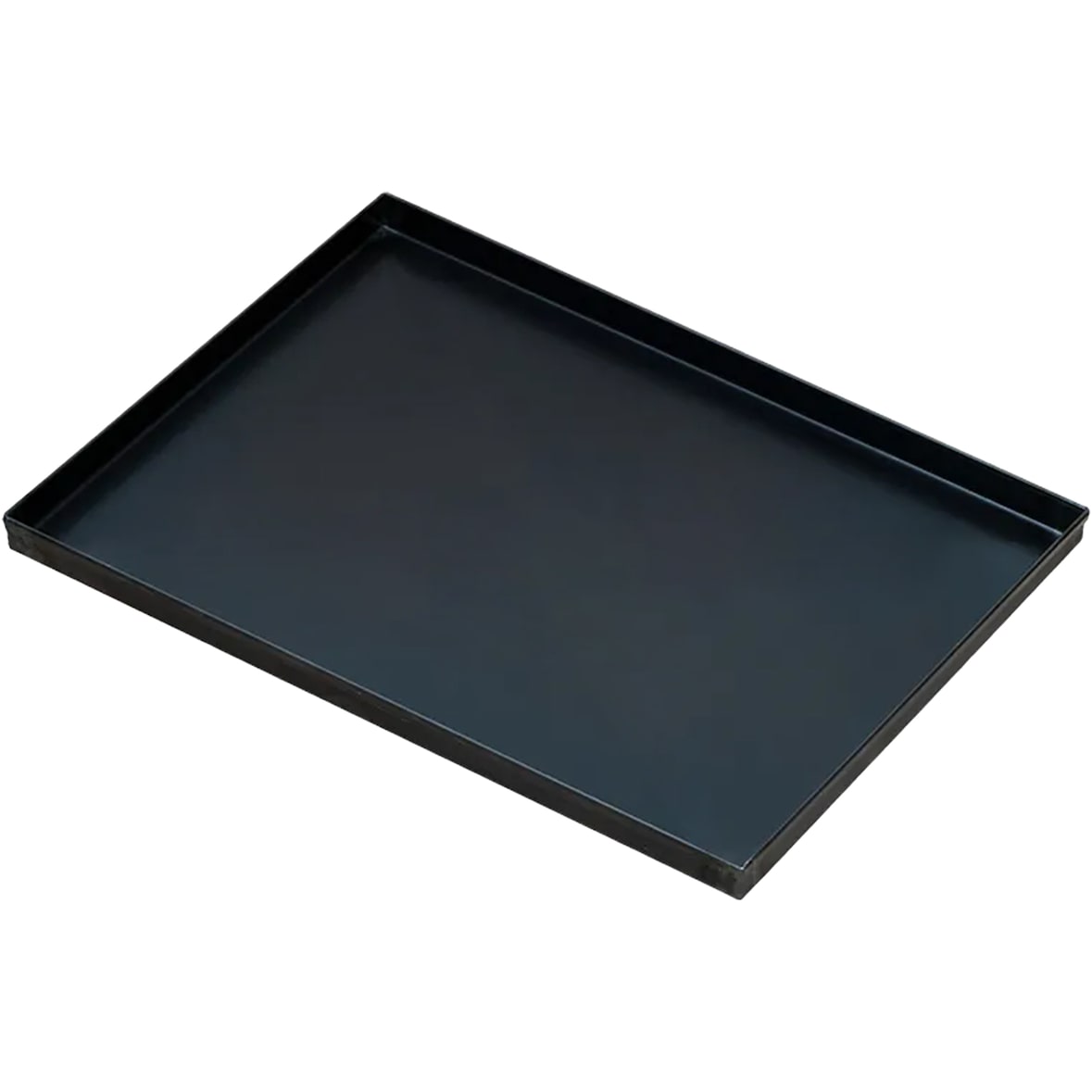 Bandeja para pizza con esquinas acampanadas en hierro azul CM.45x35x3h Ideal para pizzas, focaccias, para panaderías, pizzerías, hogar, restaurante