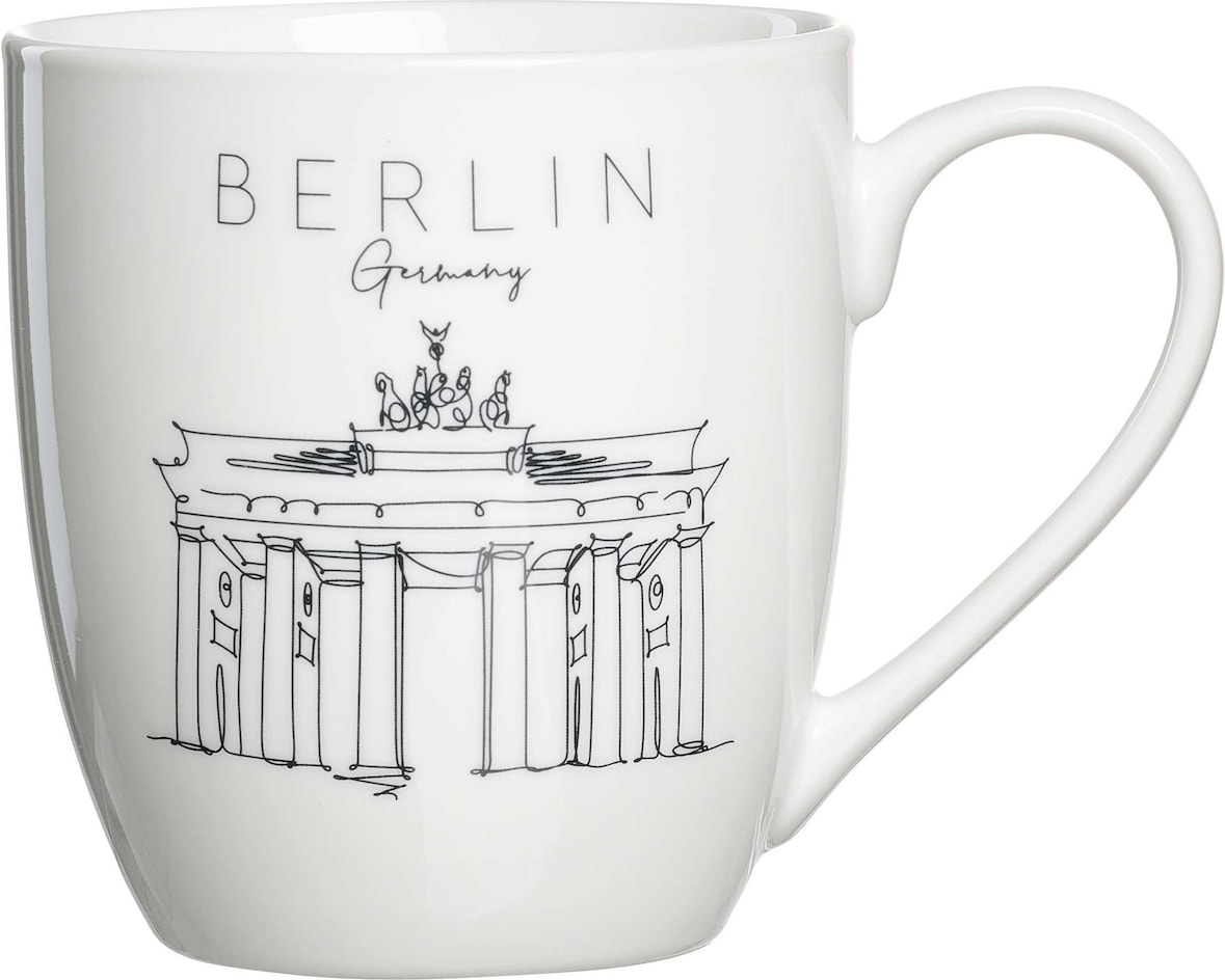 Kaffeebecher / Travel / Porzellan / Weiss / 500 Ml