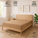 thumbnail of EXKLUSIV HEIMTEXTIL Frottee Spannbettlaken Premium 60 - 70 x 140 cm Sand 80% Baumwolle 20% Polyester  Öko - Tex Zertifiziert Bed-Sheet Bettlaken Spann