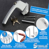 thumbnail of Abschließbare Fenstergriffe ergonomisch Aluminium 10 Stück