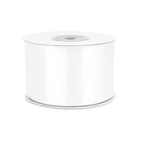 thumbnail of 50mm Satinband 25m Schleifenband Geschenkband Dekoband Breites Stoffband Weiß
