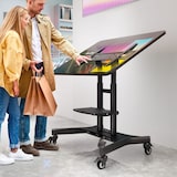 thumbnail of ONKRON Soporte TV con Ruedas y Altura Ajustable, Inclinación 90°, para TVs de 50-83", hasta 70 kg, VESA hasta 800x500, TS1380-B Negro