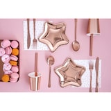 thumbnail of 6 Teller Stern roségold Folie