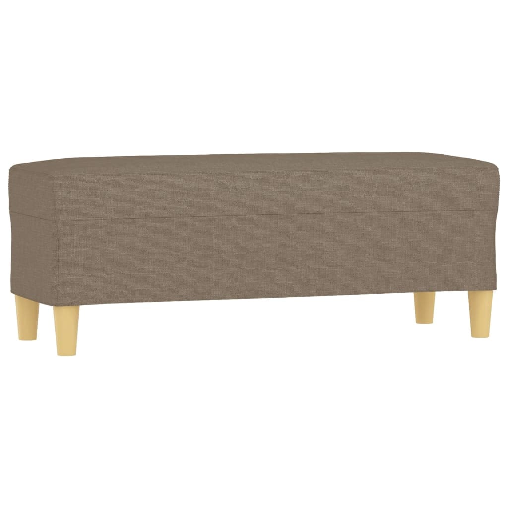 Helloshop26 - Bank/Sitzbank 100 x 35 x 41 cm taupefarbener Stoff 02_0010653