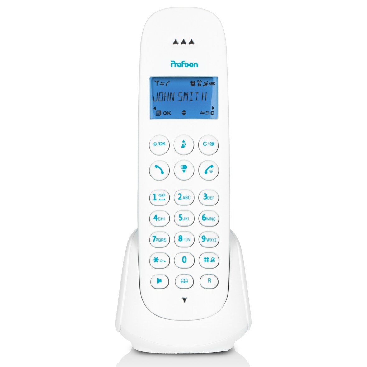 Profoon PDX-300BW - DECT-Telefon mit 1 Mobilteil, Blau
