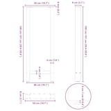 thumbnail of Helloshop26 - Set aus 2 modernen Design-Bartischbeinen 50 x 101 cm mit verstellbaren Nivellierfüßen aus weißem Stahl 02_0057581
