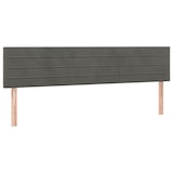thumbnail of vidaXL Boxspringbett mit Matratze & LED Dunkelgrau 180x200 cm Samt