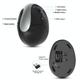 thumbnail of Souris Ergonomique Sans Fil Rechargeable Pour Gaming Avec Précision Laser Gris YONIS