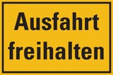 thumbnail of Hinweisschild, Ausfahrt freihalten, 200x300mm, Kunststoff - 300x200x1.5 mm Kunststoff