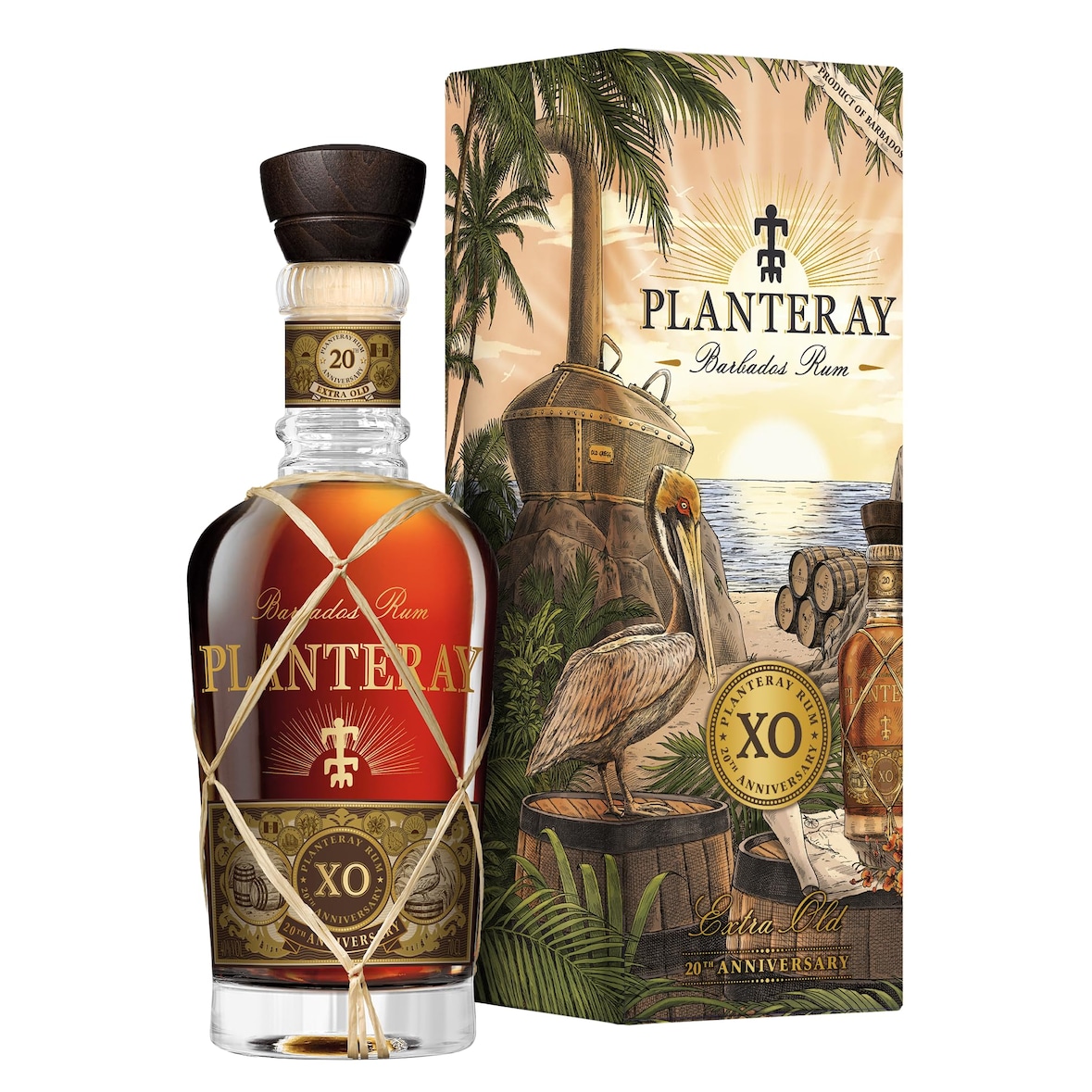 PLANTERAY RUM - (Ex Plantation) - XO 20th Anniversary - Rhum - 40% Alcool - Origine : Barbade - Notes de Vanille & Cacao - 70 cl