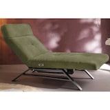 thumbnail of KAWOLA tumbona AMERIVA sillón Relax tumbona Terciopelo verde oliva base cromo