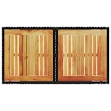 thumbnail of vidaXL Gartentisch Schwarz 100x55x73 cm Poly Rattan und Akazienholz