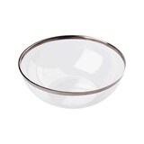 thumbnail of MONOUSO - Plastikschüssel PS Glasklar Hart Silber 3500ml (4 Stück)