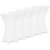 thumbnail of DETEX® Stehtischhusse 5er Set Weiß 60-65cm Verstärkter Fußbereich 30°C Waschbar Stehtisch Hussen Stretch Tisch Überzug