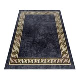 thumbnail of Teppich Schlafzimmer Mäander Pflegeleicht Waschbar Strapazierfähig Wohnzimmer Esszimmer Schwarz 120x170 cm – PIZOL von Kadima Design