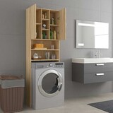 thumbnail of vidaXL Waschmaschinenschrank Sonoma-Eiche 64x25,5x190 cm