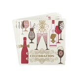 thumbnail of Sovie HORECA Serviette Celebration in Champagner-Bordeaux aus Linclass® Airlaid 40 x 40 cm, 50 Stück - Wein Feier Geburtstag Anstoßen