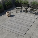 thumbnail of Teppich Balkon Boho Pflegeleicht Waschbar Strapazierfähig Terrasse Küche Läufer Grau 80x250 cm OEKO-TEX Gekettelt – ORLA von Kadima Design