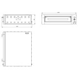 thumbnail of Forno elétrico de pizza para 6 pizzas 34 cm Ø, 1 câmara 105 x 70 x 14 cm, gama de temperaturas: 50-450°C, 8,8 kW, 400 V, 11452 Vaiotec