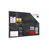 thumbnail of ALLboards Tableau Magnétique en Métal Motif Bois Gris 60x40cm, MetalBoards pour tout type d’Aimants