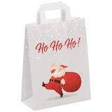 thumbnail of VEPATIM 100 Papiertragetaschen aus Kraftpapier 180+ 80x220mm Motiv Weihnachtsmann Santa Claus