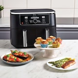 thumbnail of Ninja AF400EU Foodi Dual Heißluftfritteuse Airfryer 2470 W Leistung|9,5 Liter