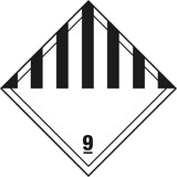 thumbnail of Placard Kl. 9, Leer, 250x250mm