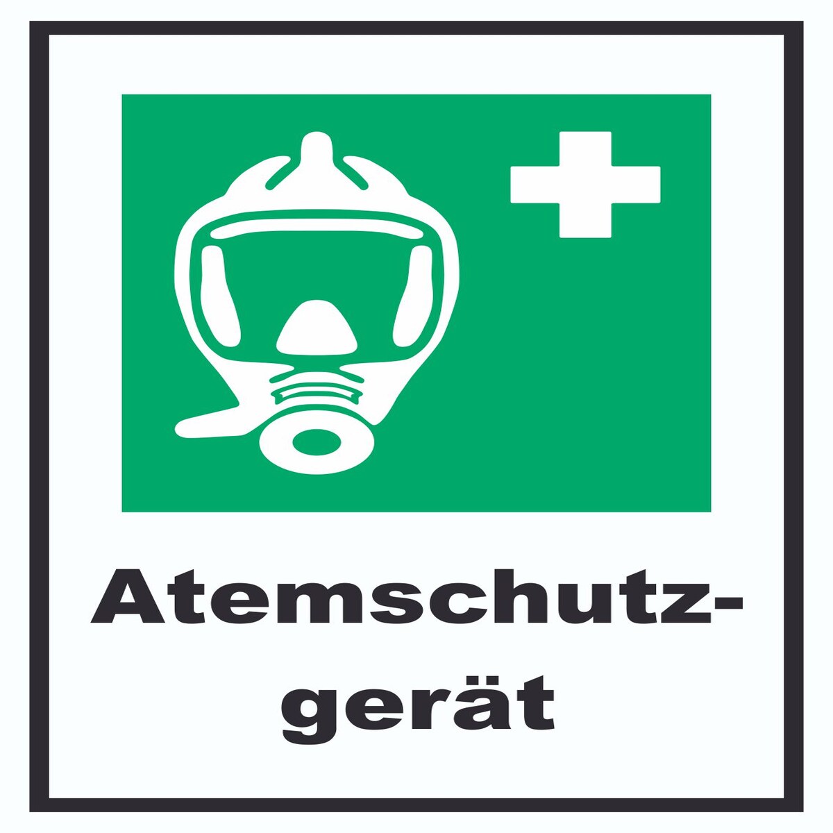Atemschutzgerät A3 (297x420mm) Schild