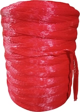 Una bola de hilo rojo.