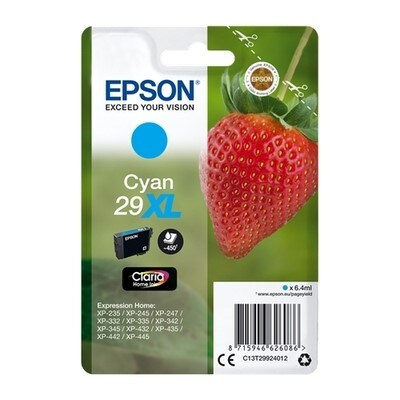 Epson 29XL - Fraise Cartouche Cyan C13T29924012 (T2992)