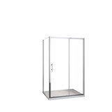 thumbnail of AICA Mampara de ducha corredera+panel lateral,vidrio templado 5mm,(1561-1601)x(880-900)x1850mm