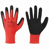 thumbnail of vidaXL Werkhandschoenen 12 pcs Rood en Zwart 7 / S Latexcoating