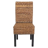 thumbnail of Lote de 2 sillas de comedor silla de mimbre M69 silla BALI mimbre banana ~ oscuro, sin cojín