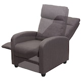 thumbnail of Poltrona relax reclinabile TV HWC-F76 design moderno 102x67x90cm tessuto grigio marrone
