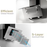 thumbnail of CIARRA A++ Reeks motorkap 60 cm 350 m³/h luchtrecirculatie afvoerlucht VM6736CB