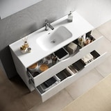 thumbnail of Composizione Bagno Sospesa Effetto Pietra 100cm - Marrone Effetto Pietra