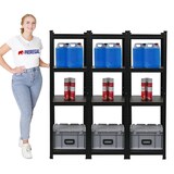 thumbnail of PROREGAL MegaDeal 3x All Black Series Schwerlastregal Ragnar HxBxT 150x45x45cm Fachlast 100kg Matt Schwarz, Steckregal, Garagenregal, Lagerregal