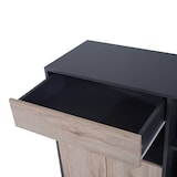 thumbnail of HOMCOM Mobiletto Cucina con Ruote Scaffali e Armadietto in Legno