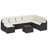 thumbnail of vidaXL Garten-Sofa-Set 9 pcs Schwarz und Creme 287,5 x 177,5 x 85 cm