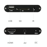 thumbnail of Passerelle Multimédia 4K USB HDMI Audio Vidéo 4G Stockage Lecture Automatique Noir YONIS